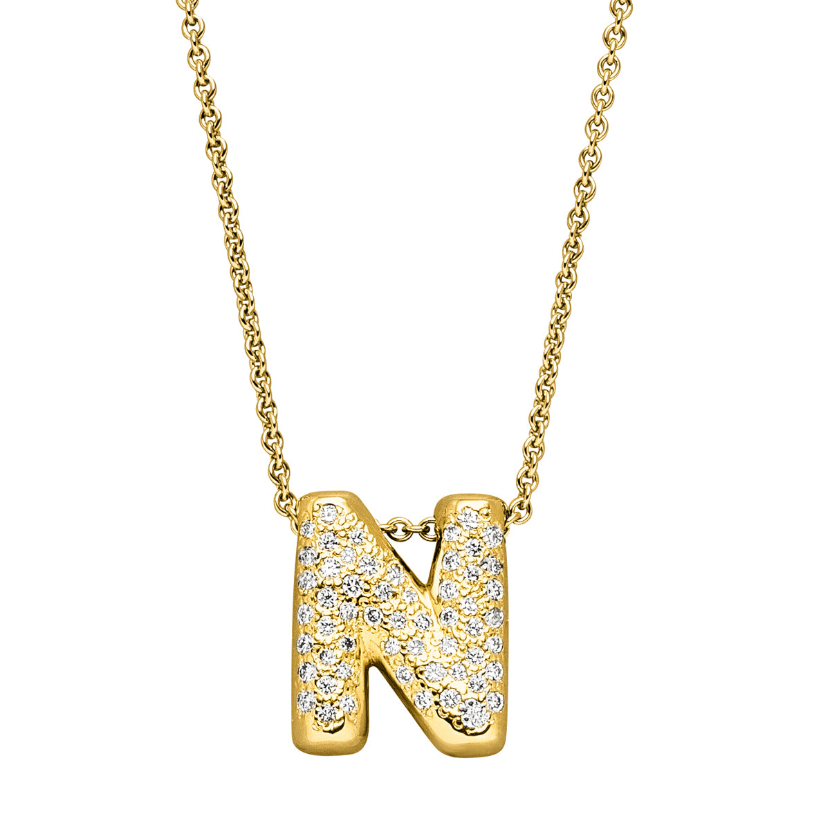 DIAMOND LOVE LETTER GOLD