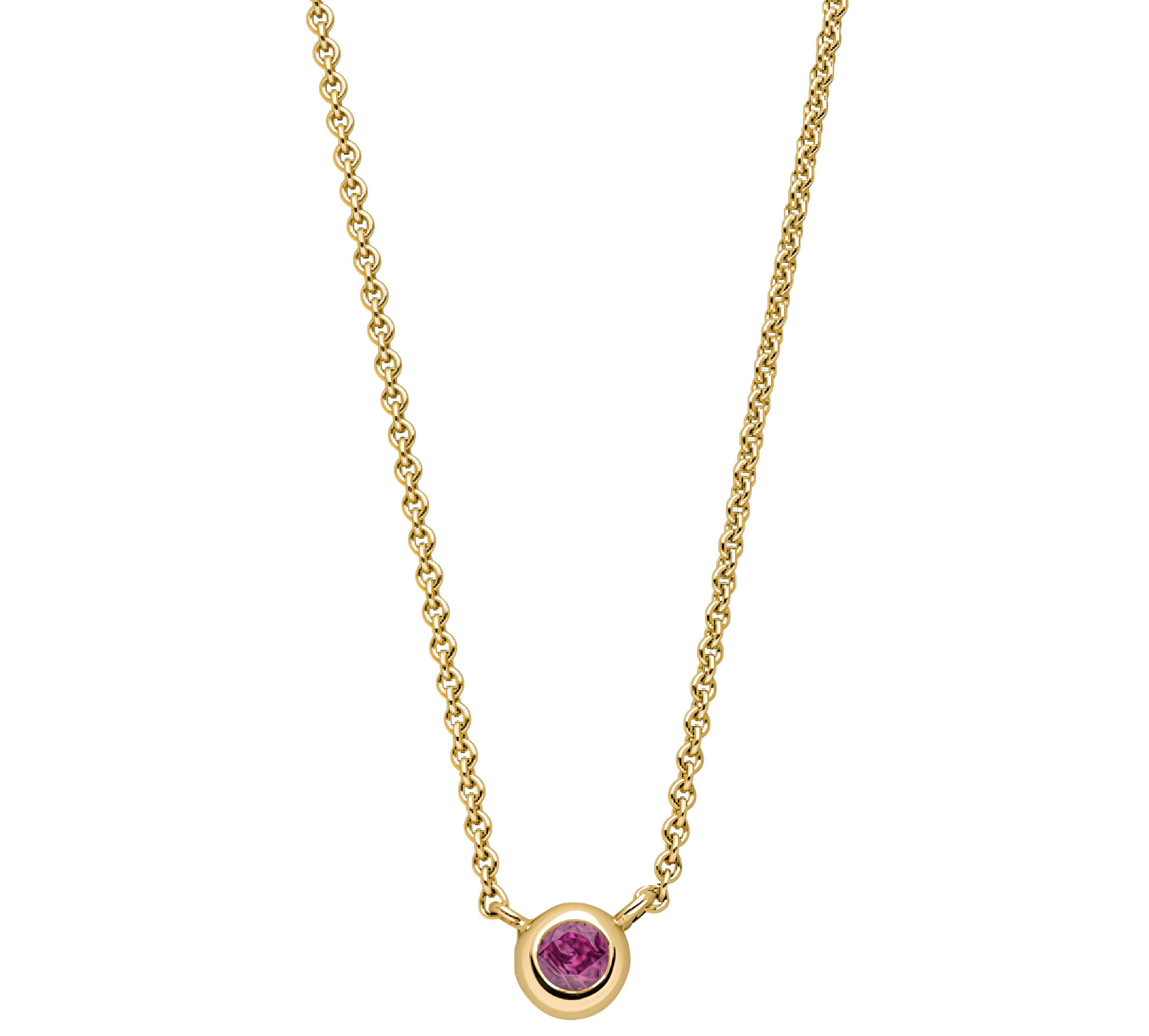 Birthstone Necklace Gelbgold