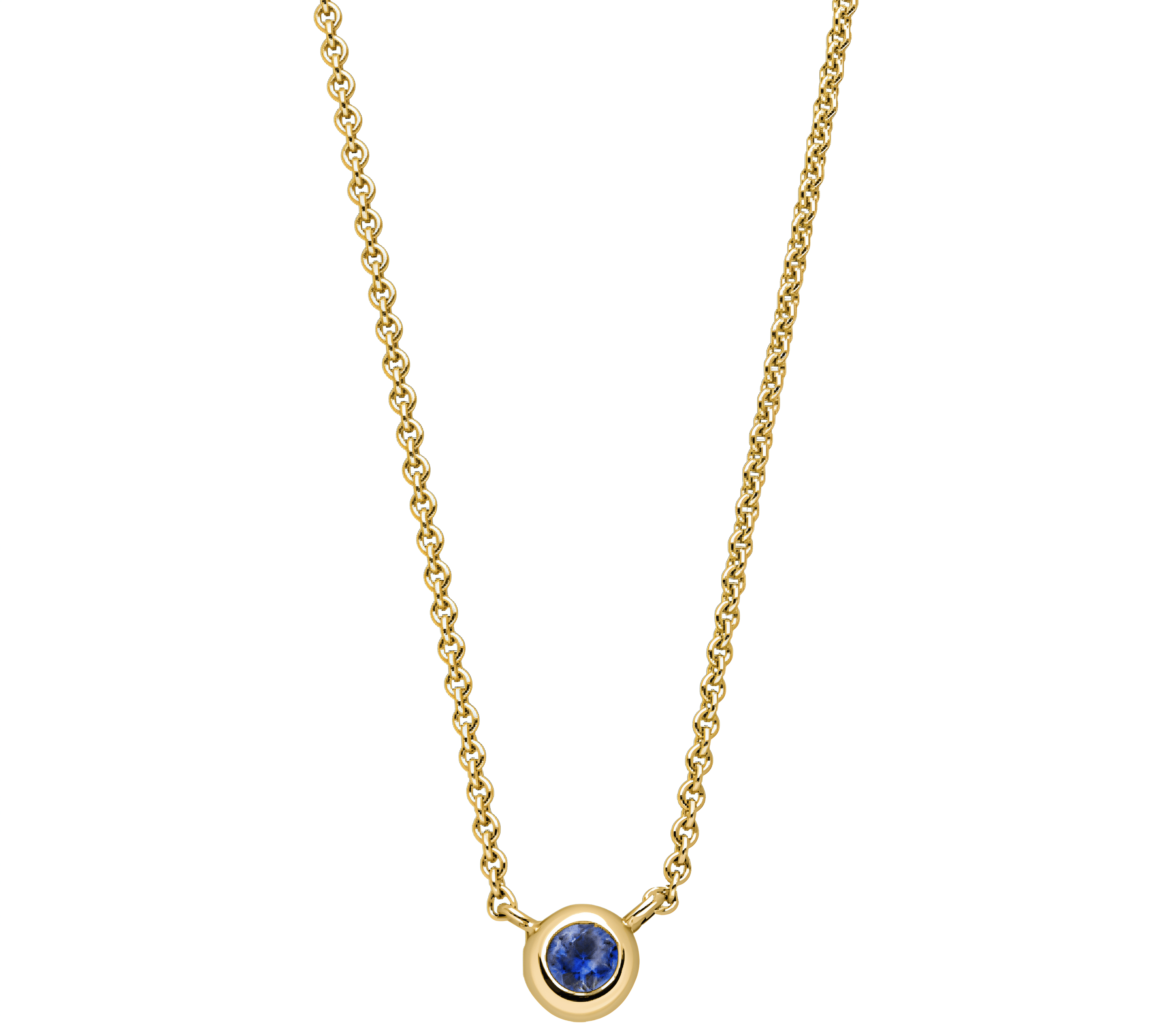 Birthstone Necklace Gelbgold