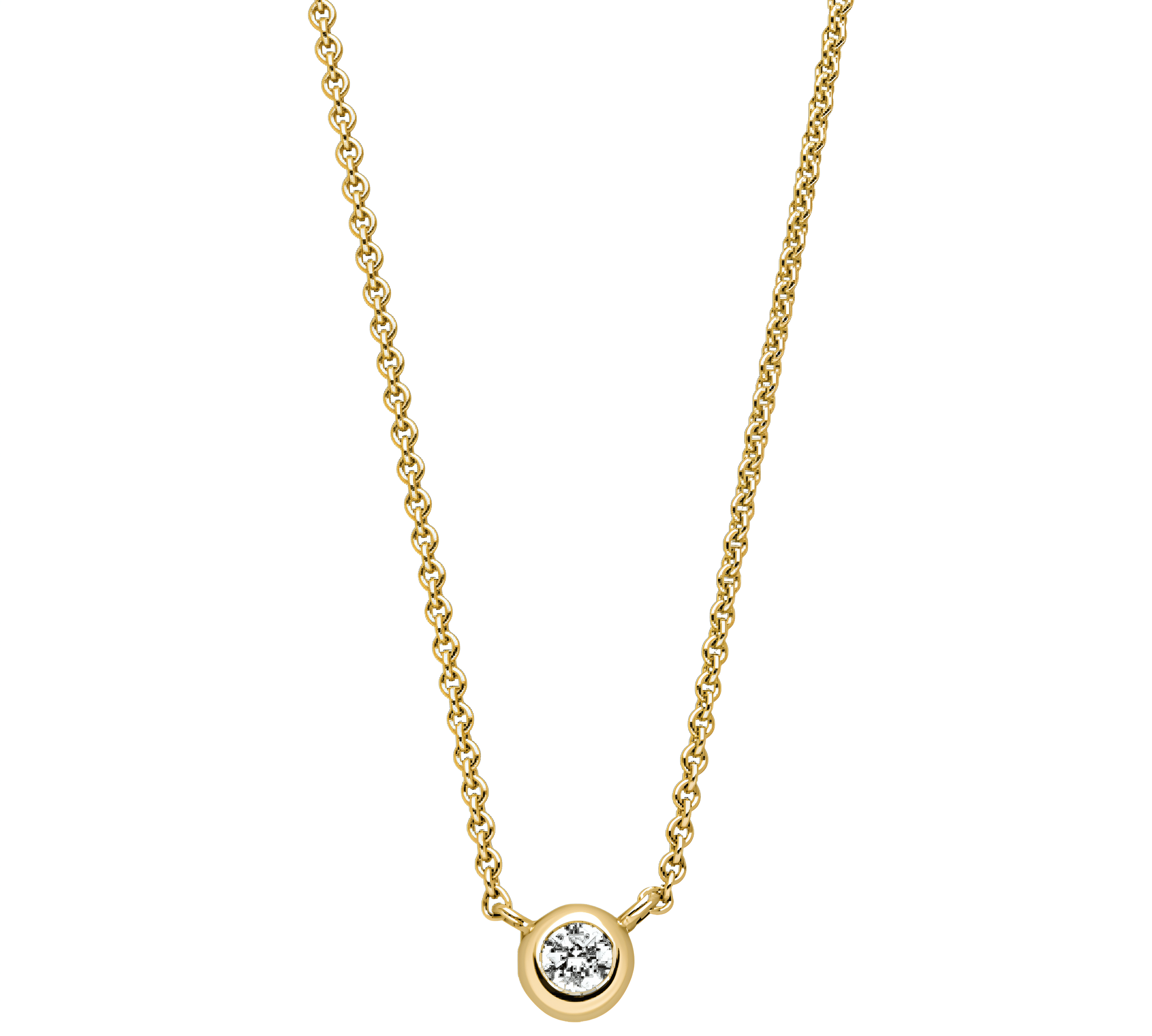 Birthstone Necklace Gelbgold