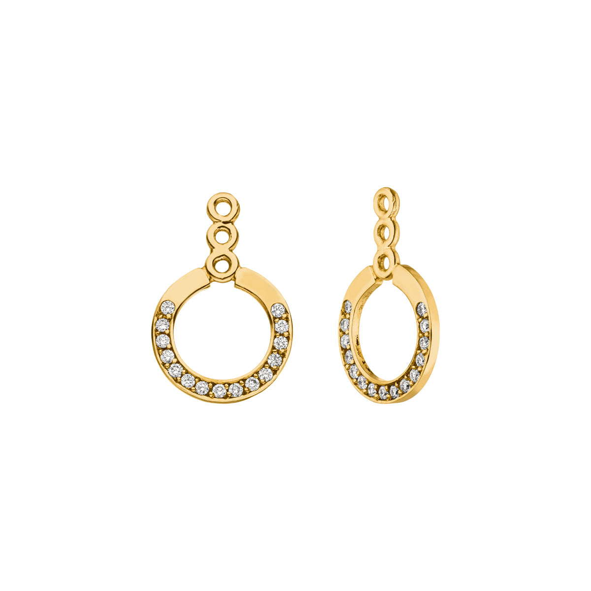 Diamond Circle "Add On" Ohrringe