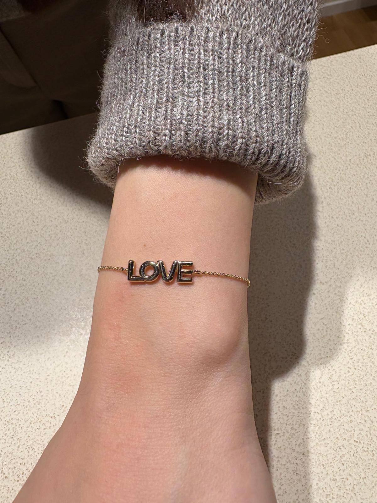 LOVE Letter Bracelet Silber