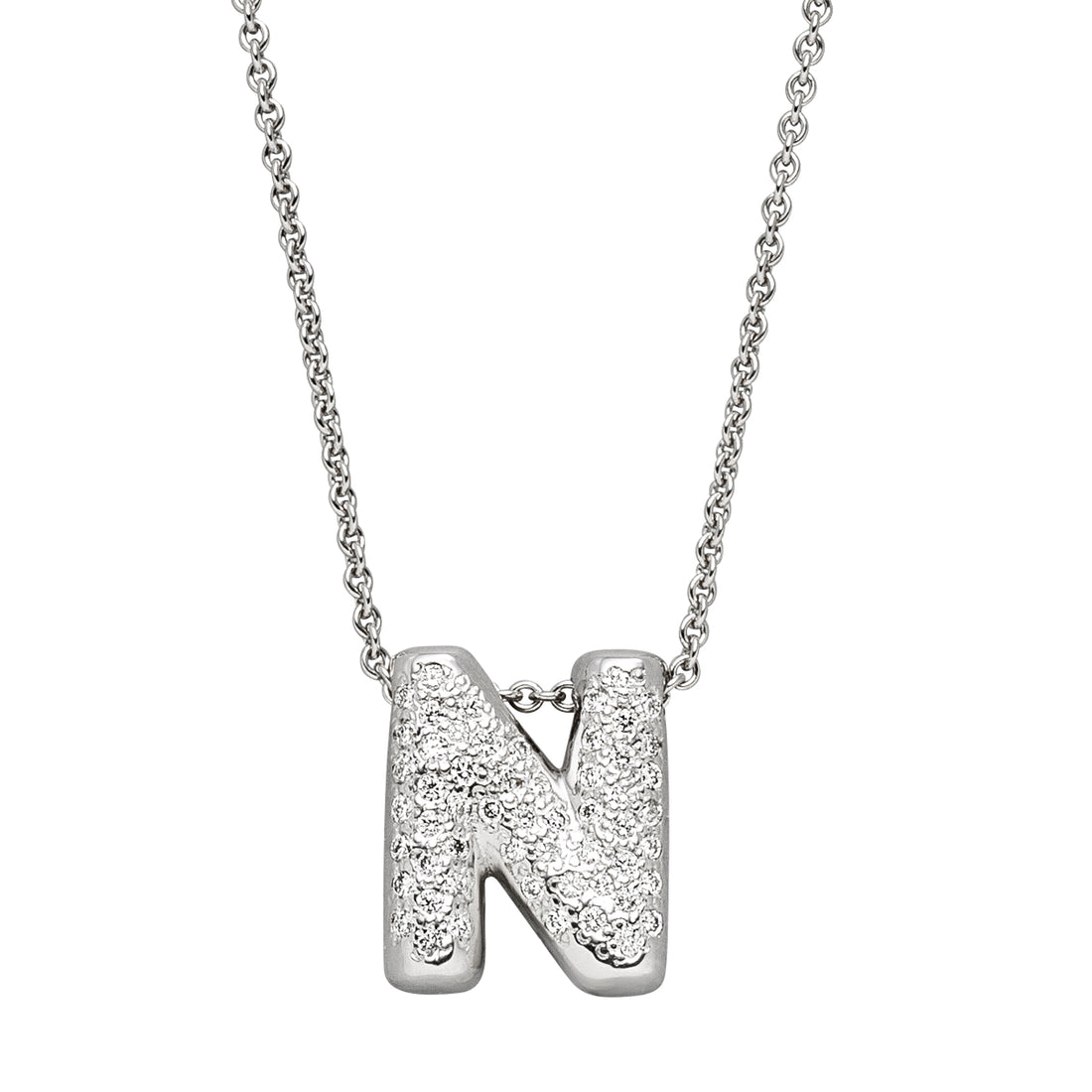 DIAMOND LOVE LETTER WHITEGOLD