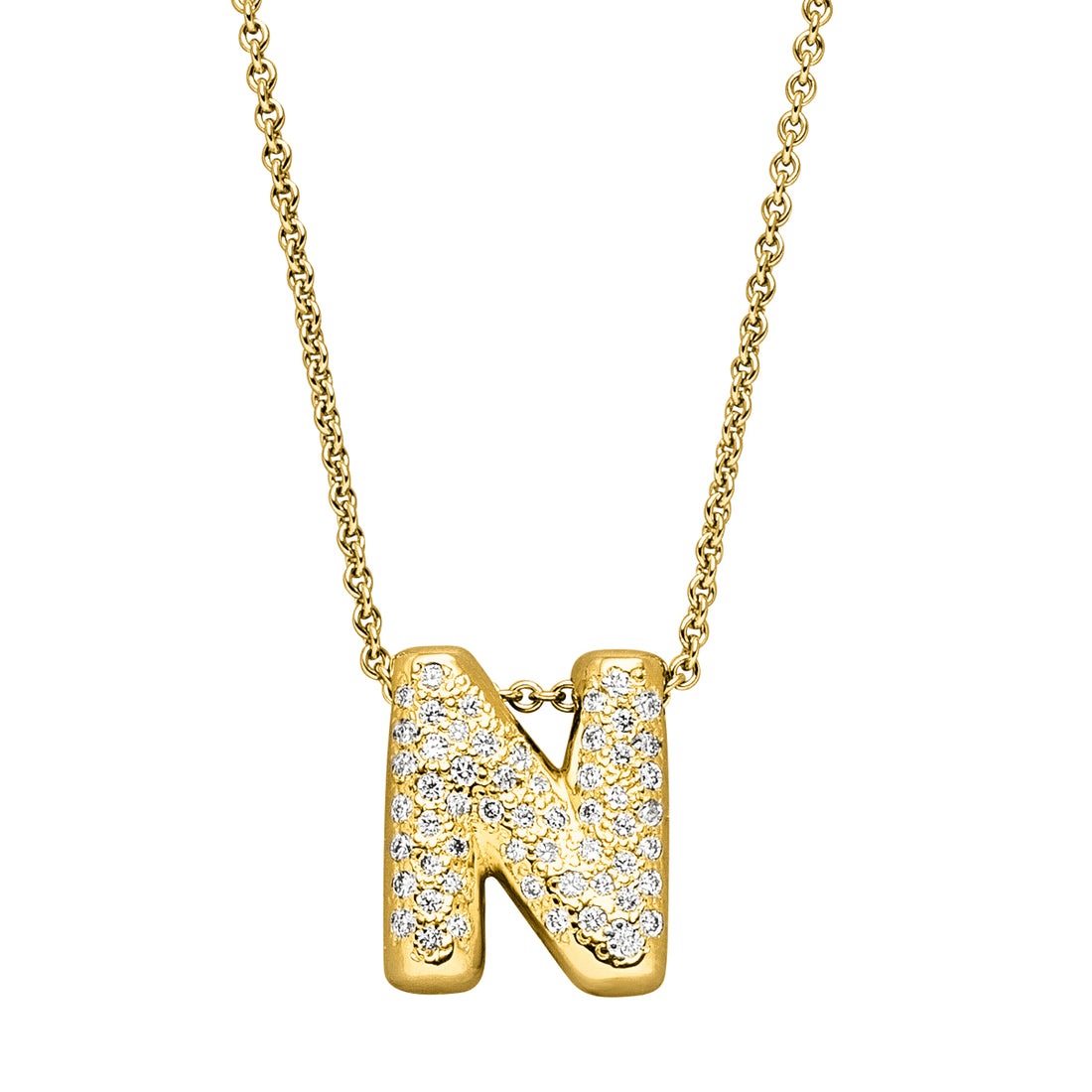 DIAMOND LOVE LETTER GOLD