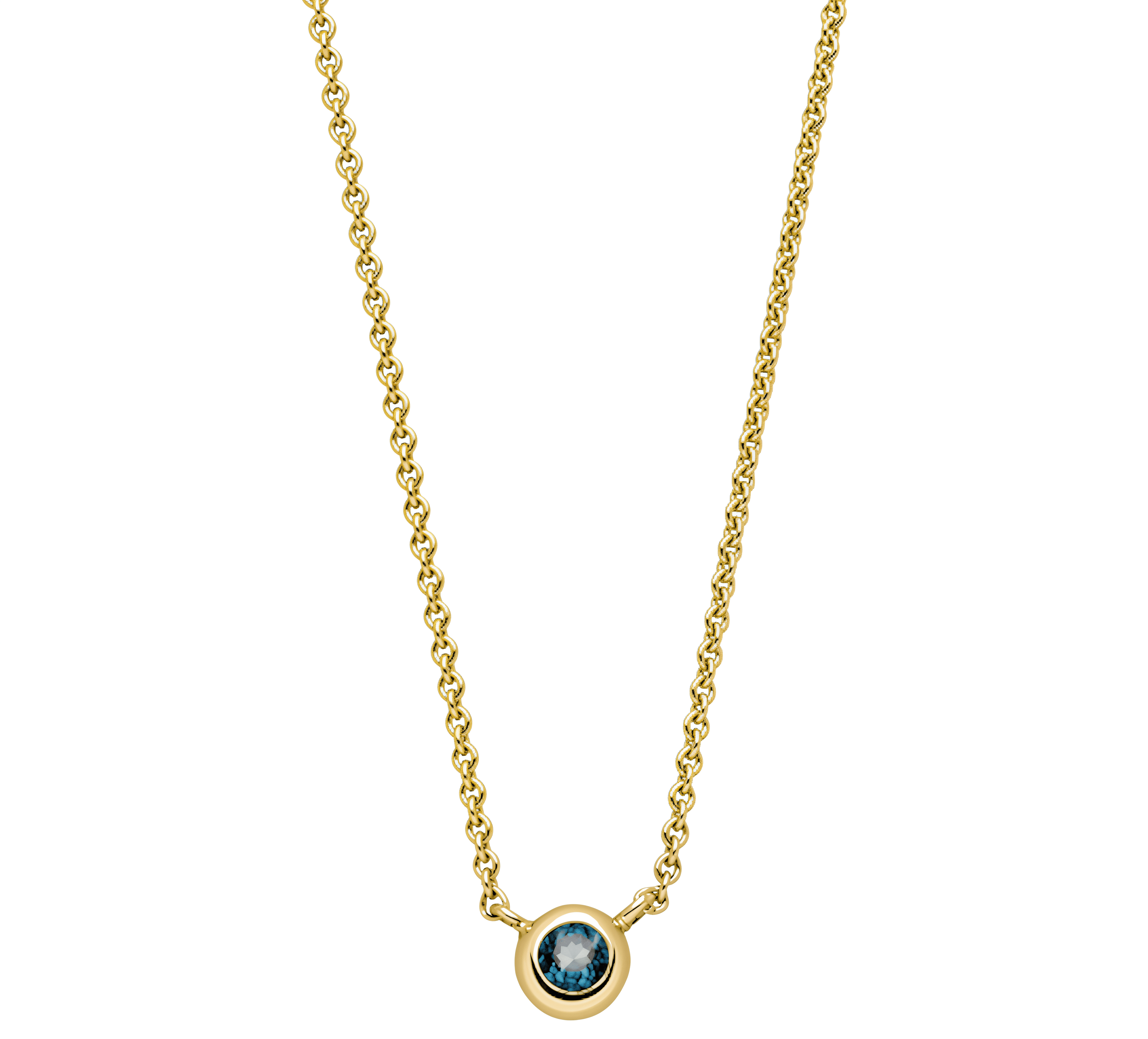 Birthstone Necklace Gelbgold