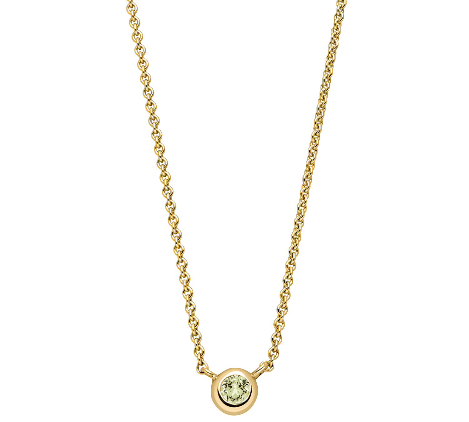 Birthstone Necklace Gelbgold