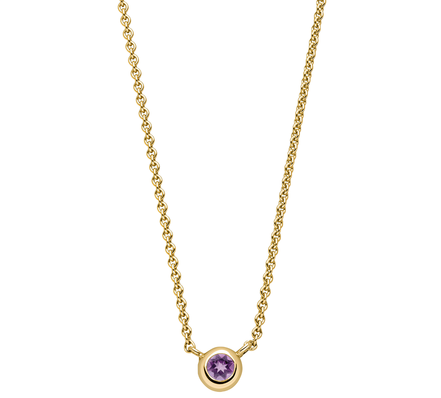 Birthstone Necklace Gelbgold