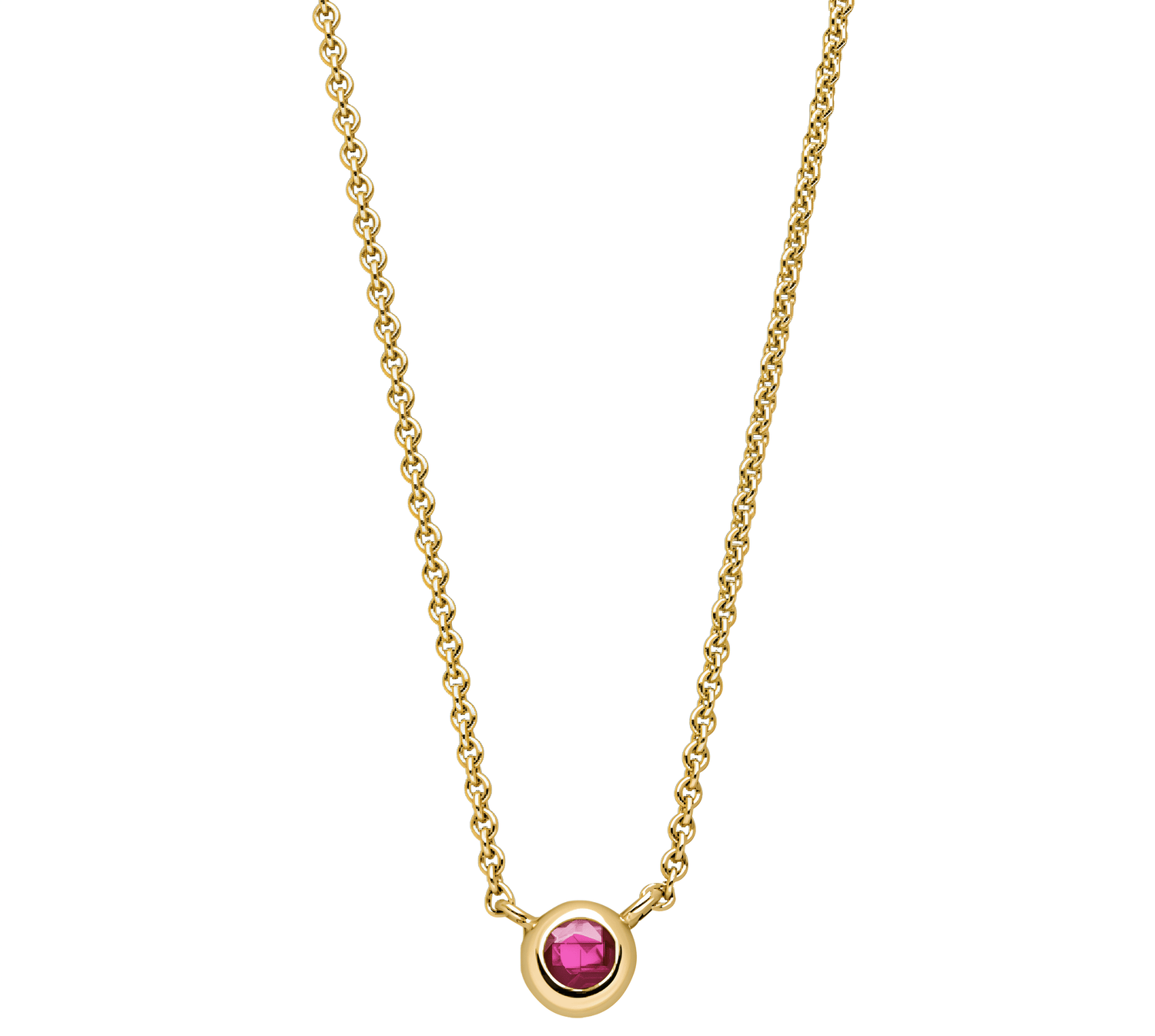 Birthstone Necklace Gelbgold