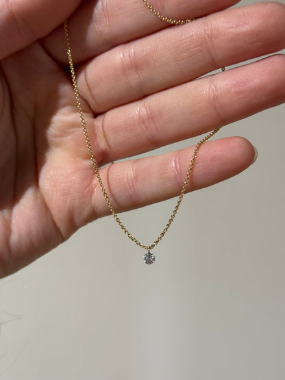Flying Diamond Necklace