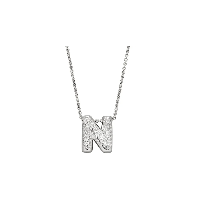 DIAMOND LOVE LETTER WHITEGOLD