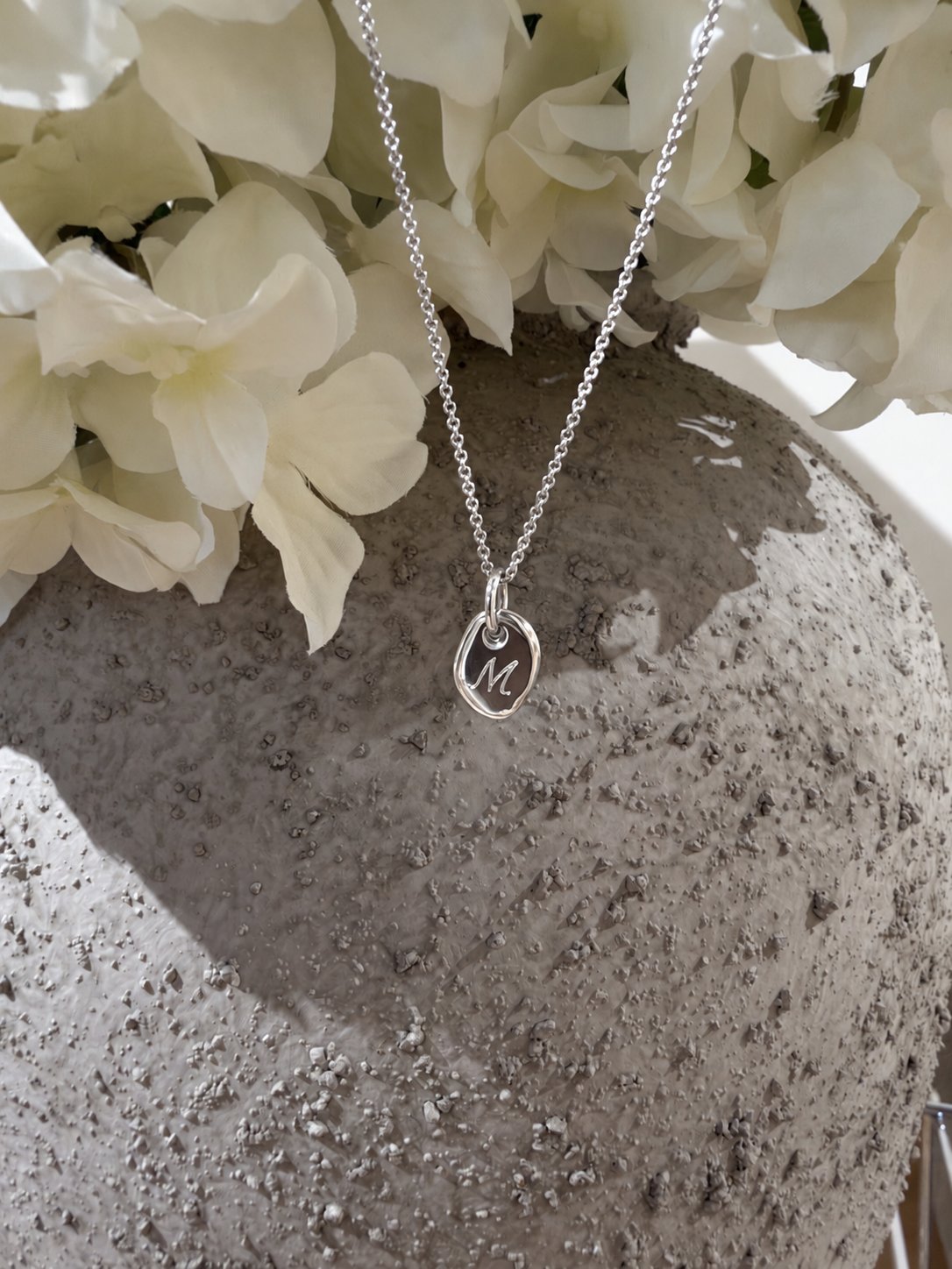 Nugget Necklace Silber