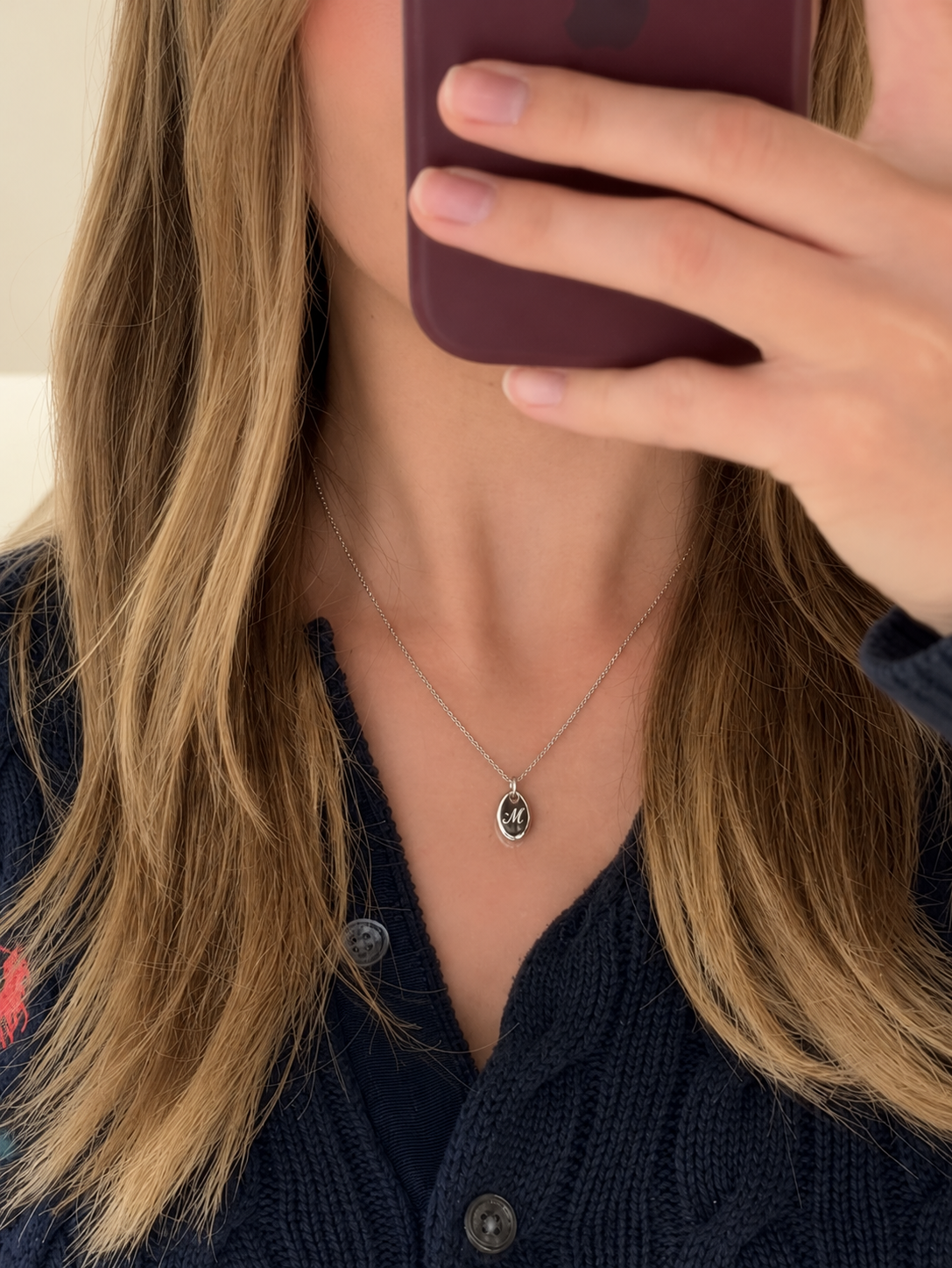 Nugget Necklace Silber