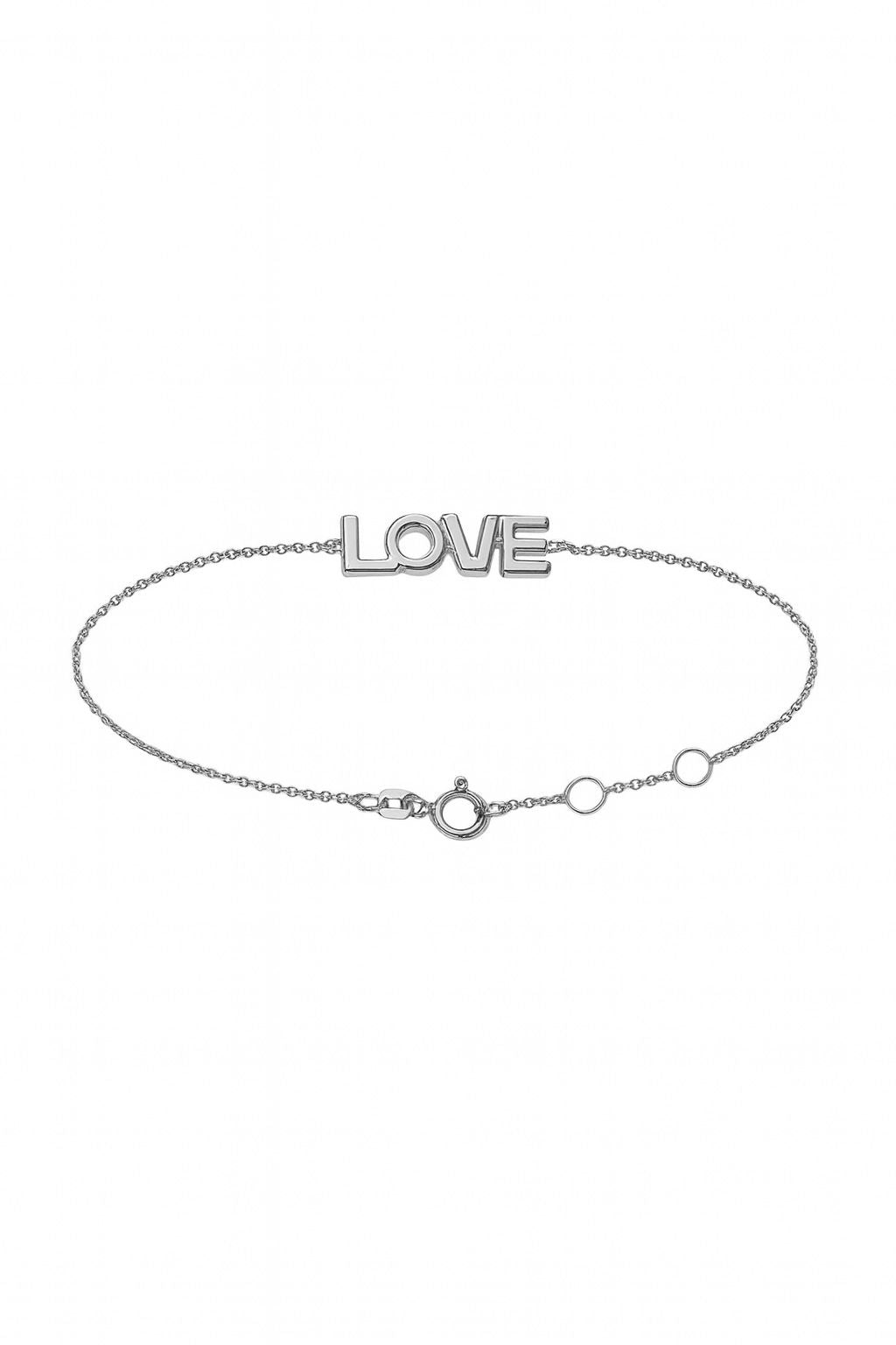 LOVE Letter Bracelet Silber