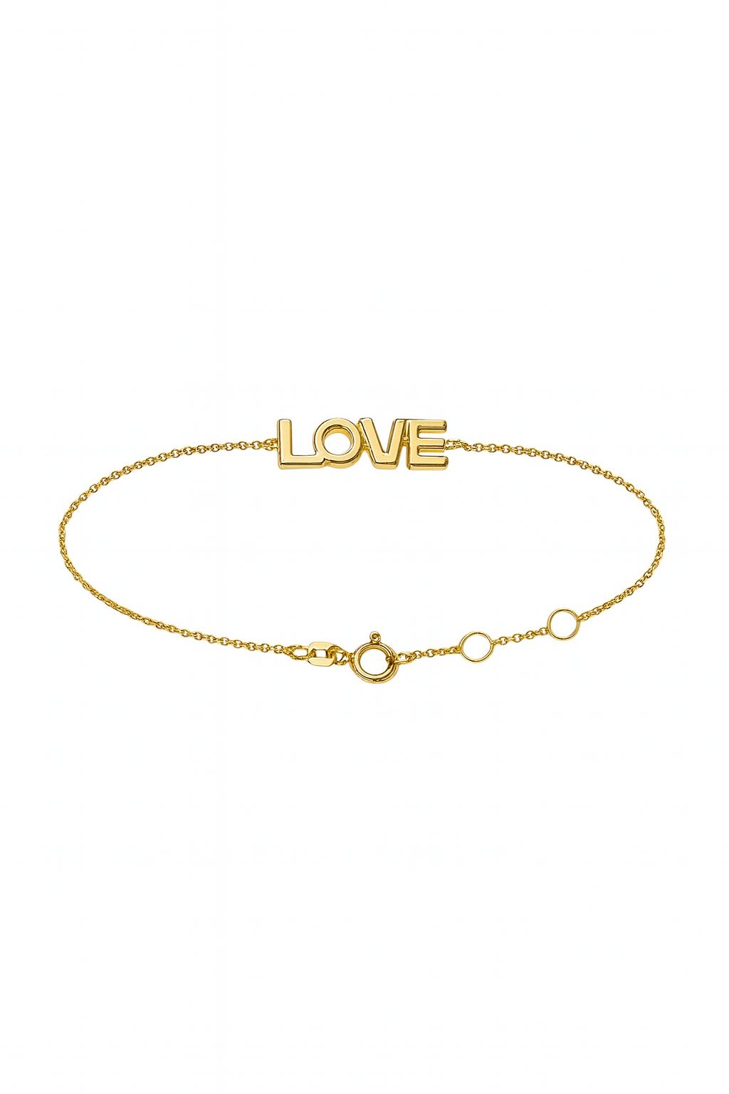 LOVE Letter Bracelet Gold