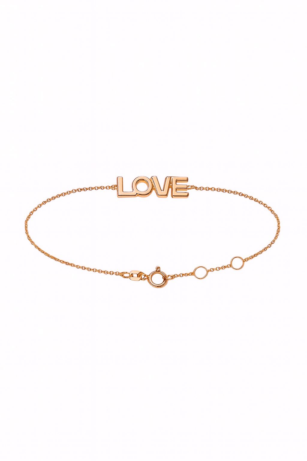 LOVE Letter Bracelet Gold